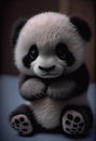 Innocent and Expressive: The Adorable Stuffed Panda Bear from the Movies