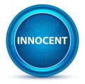 Innocent Eyeball Blue Round Button