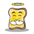 Innocent face bread character cartoon