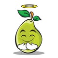 Innocent face pear character cartoon