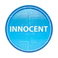 Innocent floral blue round button