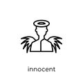 Innocent icon. Trendy modern flat linear vector Innocent icon on