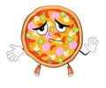 Innocent pizza cartoon