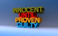 innocent until proven guilty on blue