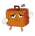 Innocent suitcase cartoon