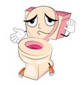 Innocent toilet cartoon