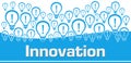 Innovation Blue Background Bulbs On Top