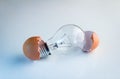 Innovation Bright Ideas Light Bulb Hatching From Egg Shell Royalty Free Stock Photo