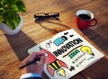 Innovation Business Plan Creativity Mission Strategy Concept Royalty Free Stock Photo