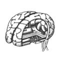 Innovation Computer Chip Brain Monochrome Vector