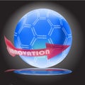 Innovation concept with glossy globe