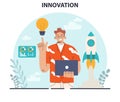 Innovation concept. Idea of creative business solution. Modern