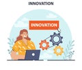 Innovation concept. Idea of creative business solution. Modern