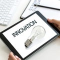 Innovation concept isolated on white background Royalty Free Stock Photo