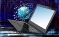 innovation high speed laptop for global Internet technology Royalty Free Stock Photo