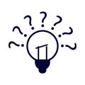 Innovation, idea, bulb, idea, gear, light bulb, innovation icon