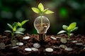 Innovation idea technology growth bulb nature concept