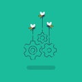 Innovation ideas, collaboration project, work together concept, open source