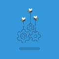 Innovation ideas, collaboration project, work together concept, open source
