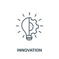 Innovation line icon. Simple element from digital disruption collection. Outline Innovation icon element