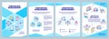 Innovation management turquoise brochure template