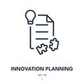 Innovation Planning Icon. Project, Start-up, Strategy. Editable Stroke. Vector Icon