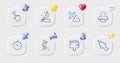 Innovation, Qr code and Cursor line icons. For web app, printing. Vector