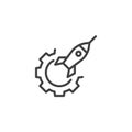 Innovation Strategy line icon