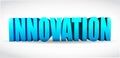 Innovation text illustration design