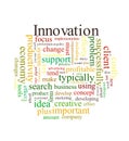 Innovation word cloud