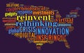 Innovation word cloud Royalty Free Stock Photo