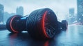 Innovative AI-Optimized Tire Design for Dynamic Performance on Roads Royalty Free Stock Photo