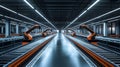 Innovative Automated Logistics Room Featuring Robotic Sorting Technology for Efficient Warehouse Operations and Streamlined