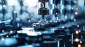 Innovative automated production line manufacturing microchips with artificial intelligence network