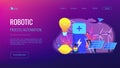 Innovative battery technology concept landing page.