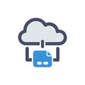 Innovative Cloud Storage Solutions Icon Royalty Free Stock Photo
