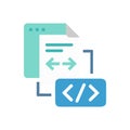Innovative Code Commit Design Icon