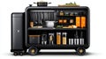 Innovative Compact Kitchen Design Featuring Multifunctional Storage and Tool Organization for Modern Cooking Spaces Royalty Free Stock Photo