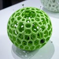 Innovative 3D Printed Lattice Sphere Model Royalty Free Stock Photo