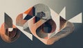 Innovative Design Artwork of Abstract Generated Shapes Composition Featuring Dynamic Forms, Vibrant Colors, and Intricate Patterns