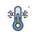 Innovative Temperature Sensor Design Icon Royalty Free Stock Photo