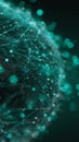 Innovative Digital Representation of Earth Showcasing Interconnected Data Networks Royalty Free Stock Photo