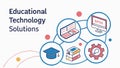 Innovative Educational Technology Solutions for Modern Learning, vector design Generative AI Royalty Free Stock Photo