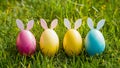Innovative egg hunts, themed parties easter eggspiration realized in joy Royalty Free Stock Photo