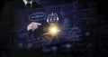Innovative Futuristic AI Digital Chatbot Concept Virtual Conversation Assistant Using Internet Bot Application Technology Customer