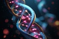 Innovative and futuristic DNA technologies in genetic engineering. Concept of Optogenetics Royalty Free Stock Photo