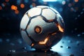 Innovative Futuristic soccer ball. Generate Ai