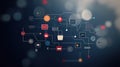Innovative Graphic Featuring Optimized Technical Support and Customer Service Workflow Icons in a Circle Design
