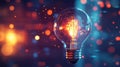 innovative high tech style light emitting bulb Royalty Free Stock Photo