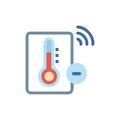 Innovative Temperature Data Logger Icon Royalty Free Stock Photo